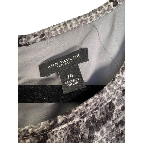 Ann Taylor women’s snake print, tulip skirt midi dress size 14  - Picture 5 of 5